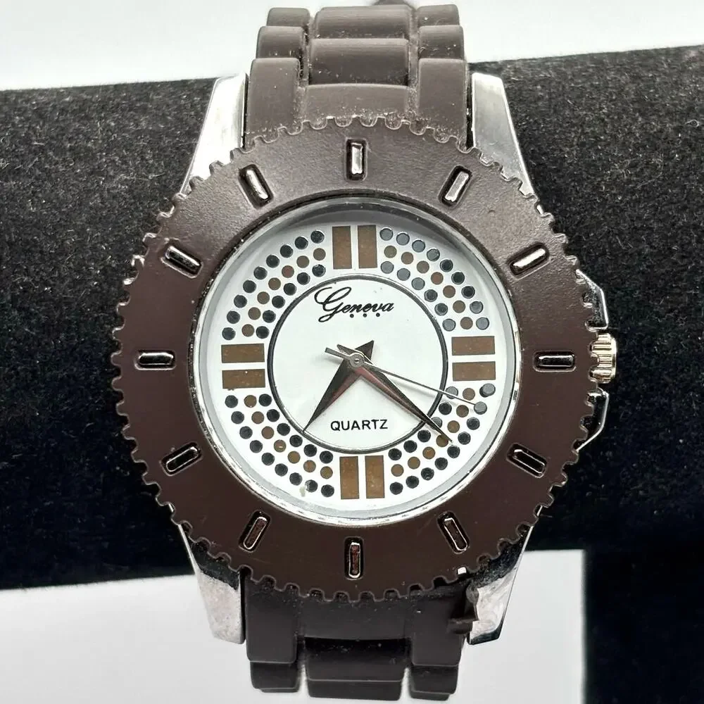 Brown & Silver Men's Watch